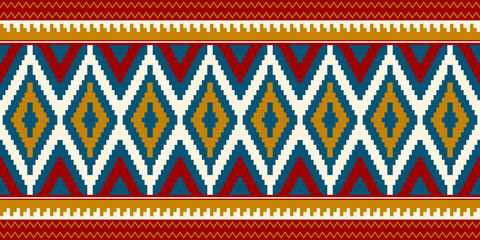 Ethnic geometric seamless pattern abstract pattern vector design for all types of printing and Textiles