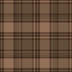 Checkered design for prints. Seamless brown color check pattern.Repeating patern plaid.  Repeated tartan fabric.Ekose texture. Madras flannel.Vector scottish fabriс.Checker line.Stripe gingham