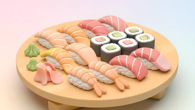 Assorted Sushi and Sashimi Set  
