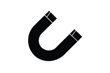 magnet silhouette vector icon illustration design