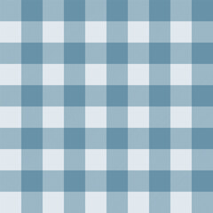 Seamless plaid pattern in blue and light blue tones with striped accents, ideal for textiles, fashion, and decorative designs.