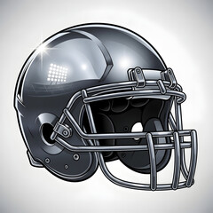 Fototapeta premium American Football Helmet Close-up Protective Headgear