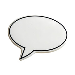 Blank Speech Bubble: Communication Graphic Element
