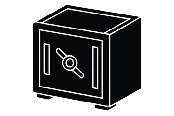 safe box vector icon illustration design