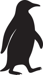 penguin silhouette vector illustration