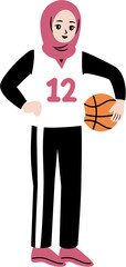 girl playing basketball