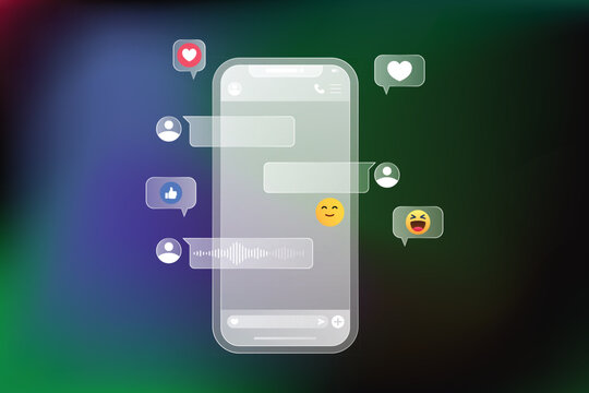 Chatting Mesage User Interface Modern UI Hologram