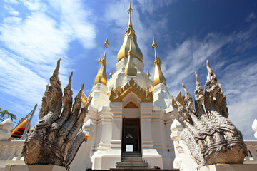 Fototapeta premium Scenic at Wat Tham Khuha Sawan Temple, a tourist attraction in Khong Chiam District Ubon Ratchathani Province, Thailand