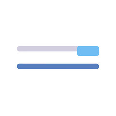 Flat design slider illustration on dark background for web