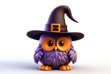 Fototapeta premium Cute Halloween owl illustration