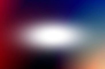Abstract gradient of deep blue red and black hues with subtle light effects isolated on transparent background