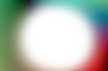 Abstract black oval shape with vibrant gradient colors on a transparent background isolated on transparent background