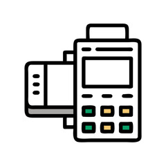 Minimalistic interface components graphic in black background illustration