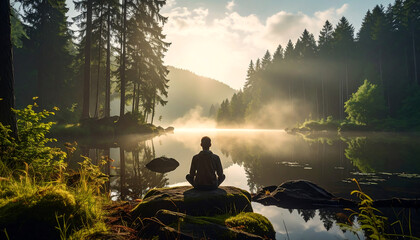 Mindfulness and Relaxation in Nature by the Water