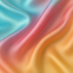 Abstract colorful background with flowing silk texture and a soft wave pattern