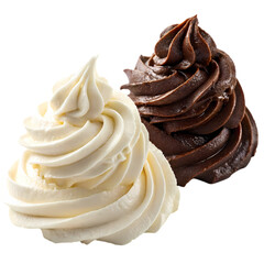 Creamy Chocolate and Vanilla Frosting: Delicious Dessert Topping