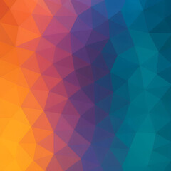 This abstract geometric colorful background features a seamless pattern of triangles in a modern vector design for decoration and wallpaper
