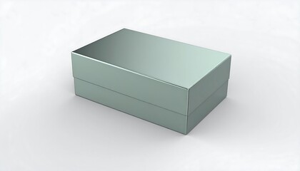 Naklejka premium Gray metallic gift box