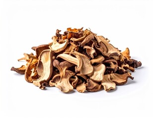 Pile of Dried Oyster Mushrooms - A Culinary Delicacy.
