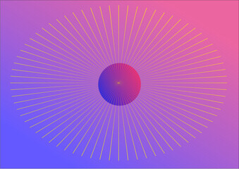 Colorful abstract vector background with a pattern of circles resembling a luminous digital CD or DVD disc storing data