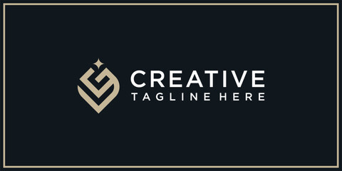 GV or GL Leader Group Logo Design © EDY