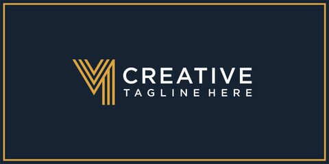 M line logo design inspiration