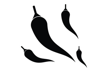 chili icon. red hot chili pepper icon isolated on white background.