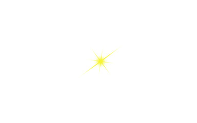 Bright Golden Sparkle Glow PNG Decoration for Christmas and Holiday Design