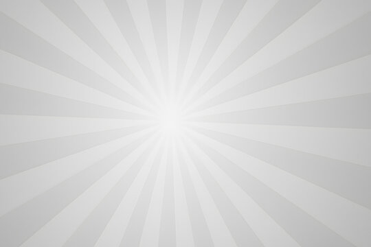 white grey sunburst light radial background