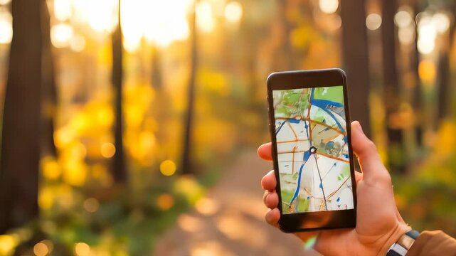 Navigating the Autumn Woods: Using GPS on Smartphone for Outdoor Adventure