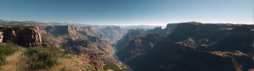Stunning hdr panorama of grand canyon landscape arizona nature viewpoint