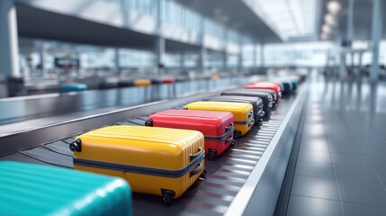 Luggage conveyor airport