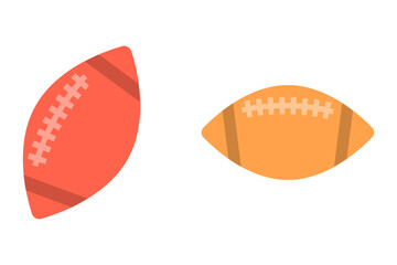 Two American Footballs Icon Design