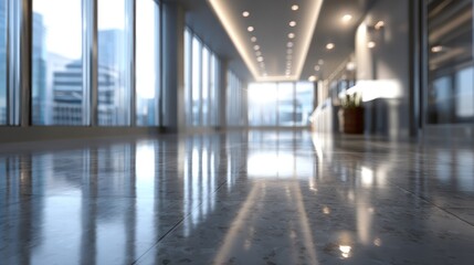 Modern office corridor