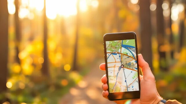 Navigating the Autumn Woods: Using GPS on Smartphone for Outdoor Adventure