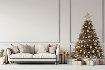 Modern Living Room christmas furniture ornament.