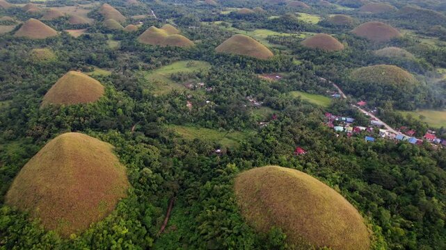 Famous Chocolate Hill 4k 60fps Aerial Drone footage 2