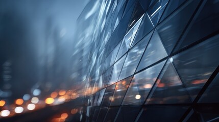 Modern geometric building