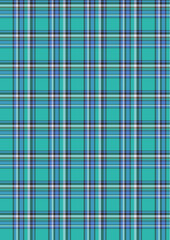 Seamless green plaid pattern vector textile illustration for fabric design