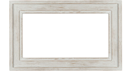 Obraz premium Distressed wood frame for artwork or photography isolated PNG with Transparent Background
