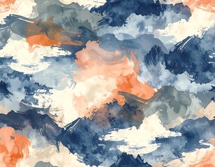 Abstract painted brush strokes