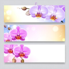 Beautiful Orchid Floral Backgrounds.
