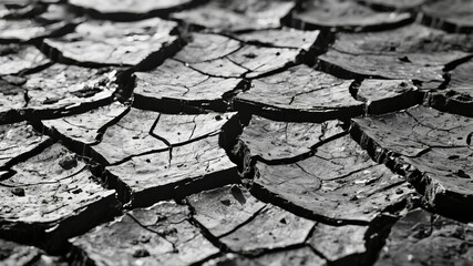 Cracked land