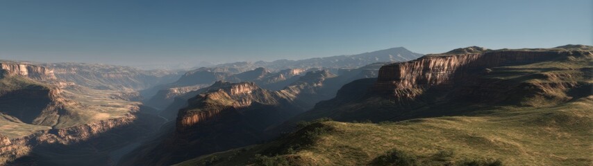 Obraz premium Breathtaking hdr panorama of grand canyon landscape arizona nature daylight aerial view