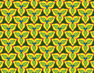 Abstract eye catcher pattern - retro pattern - colorful design