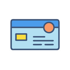Fototapeta premium Simple business card design with primary brand color palette