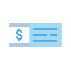 Stylized illustration of a bank check on black backdrop