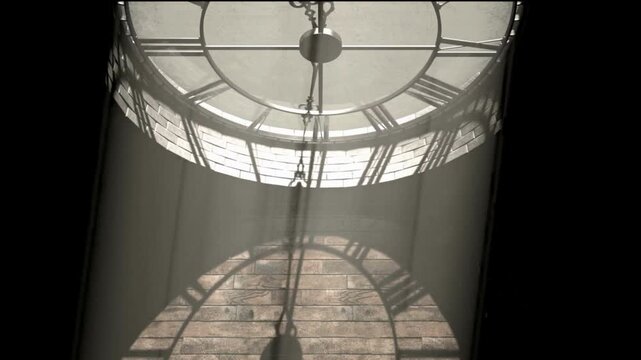 Clock face time lapse. showing timelapse of watch time ticking on a classic Wall moving shadow backgrounds