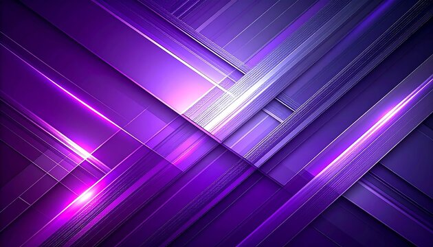 Abstract purple geometric background with glowing diagonal light streaks creating a modern digital design Meeting Background