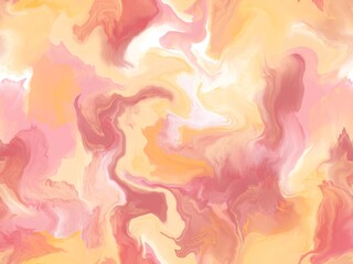 Red and yellow cotton candy inspired marbling marble marmer seamless surface pattern design for fabric fashion or wallpaper background needs